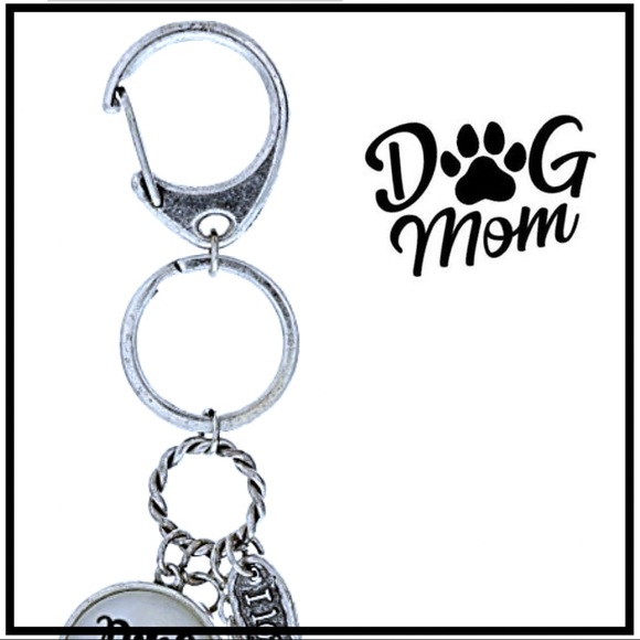 I Love My Dog “Dog “Dog Mom” Keychain NWT - Picture 5 of 7